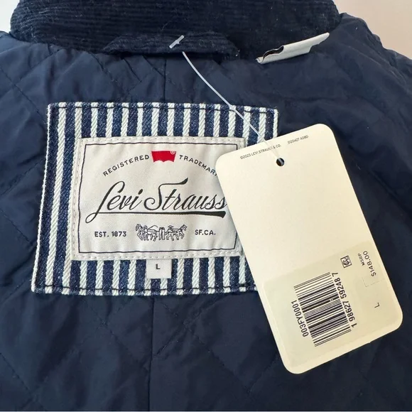 Levis Bree Barn Jacket Large Hickory Stripe - Picture 4 of 10